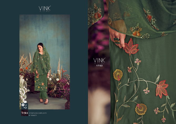 Ehsaas By Vink 1751 To 1756 Kurti With Bottom Dupatta Suppliers in India